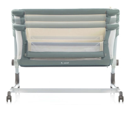 Jane Baby Side Crib + 4 Piece Bedding Set & Safety Mattress, Botanic