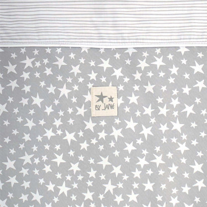 Jane Baby Side Crib + 4 Piece Bedding Set & Safety Mattress, Star