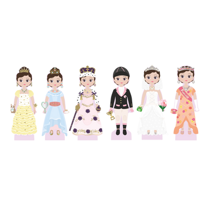 Wooden Magnetic Dress Up Doll - Charlotte