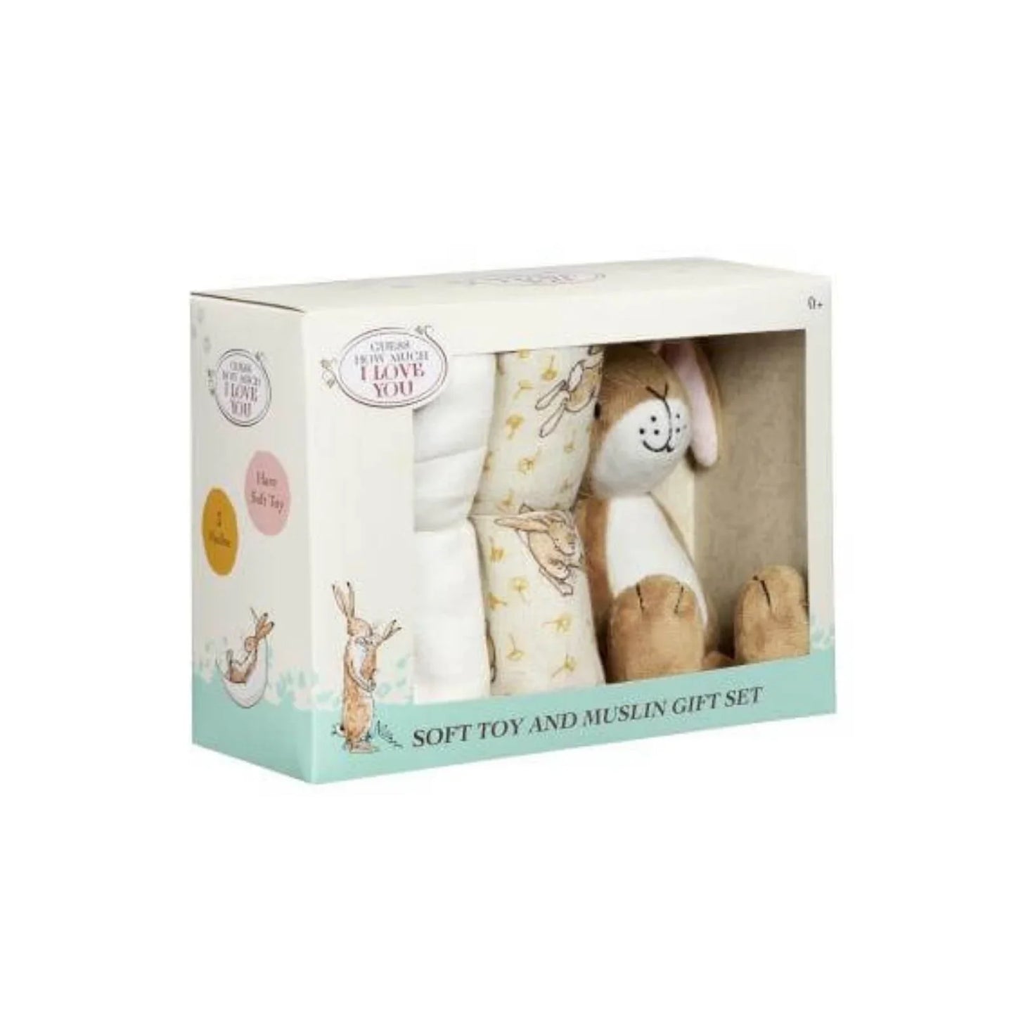 Guess How Much I Love You Soft Toy and Muslin Gift Set
