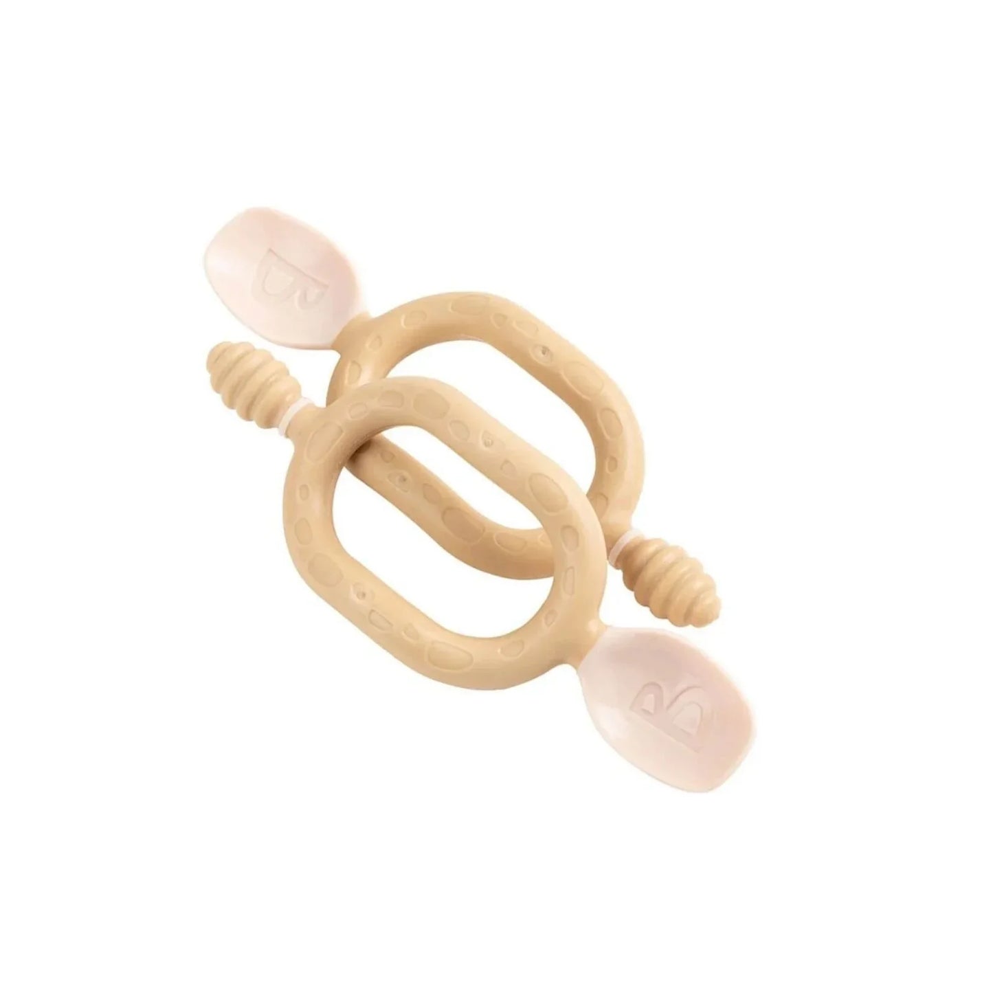 Cuillères de sevrage Bibado Dippit pour bébés de 6 mois et plus, lot de 2 - Fauve