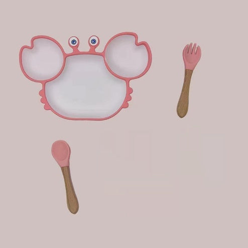 GoofyCub Silicone Baby Plate - Non-Slip Suction Bowl for Toddlers