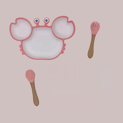 GoofyCub Silicone Baby Plate - Non-Slip Suction Bowl for Toddlers