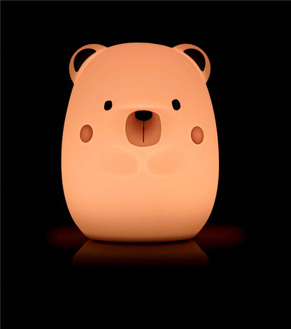 Jane Yum Bear Big Silicone Night Light – Rechargeable, Colour-Changing Sensory Lamp