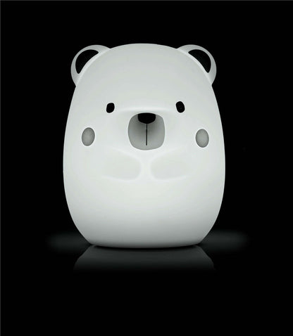 Jane Yum Bear Silicone Night Light – Multicolour Sensory Lamp for Babies