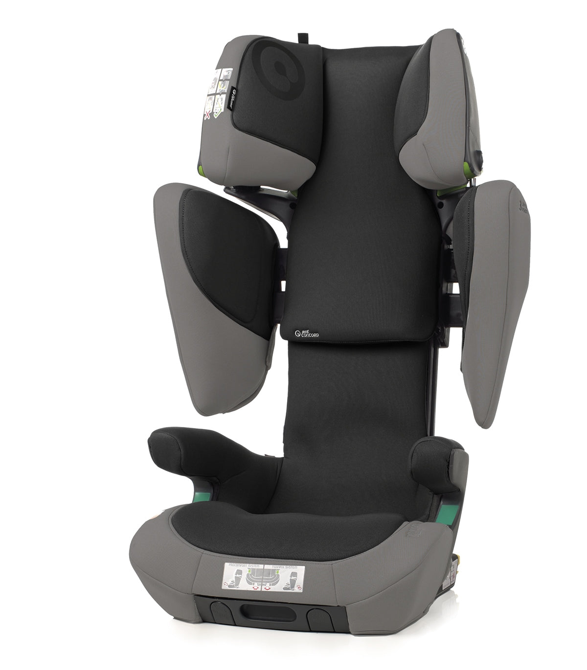 Jane Concord Transformer iPlus i-Size Car Seat, 100-150cm, 3.5-12 Years, Mars Gray
