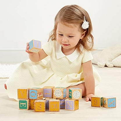 Official Peter Rabbit Wooden Building Blocks - Early Development Activity Toys for Toddlers - Beatrix Potter Stacking Bricks by Rainbow Designs