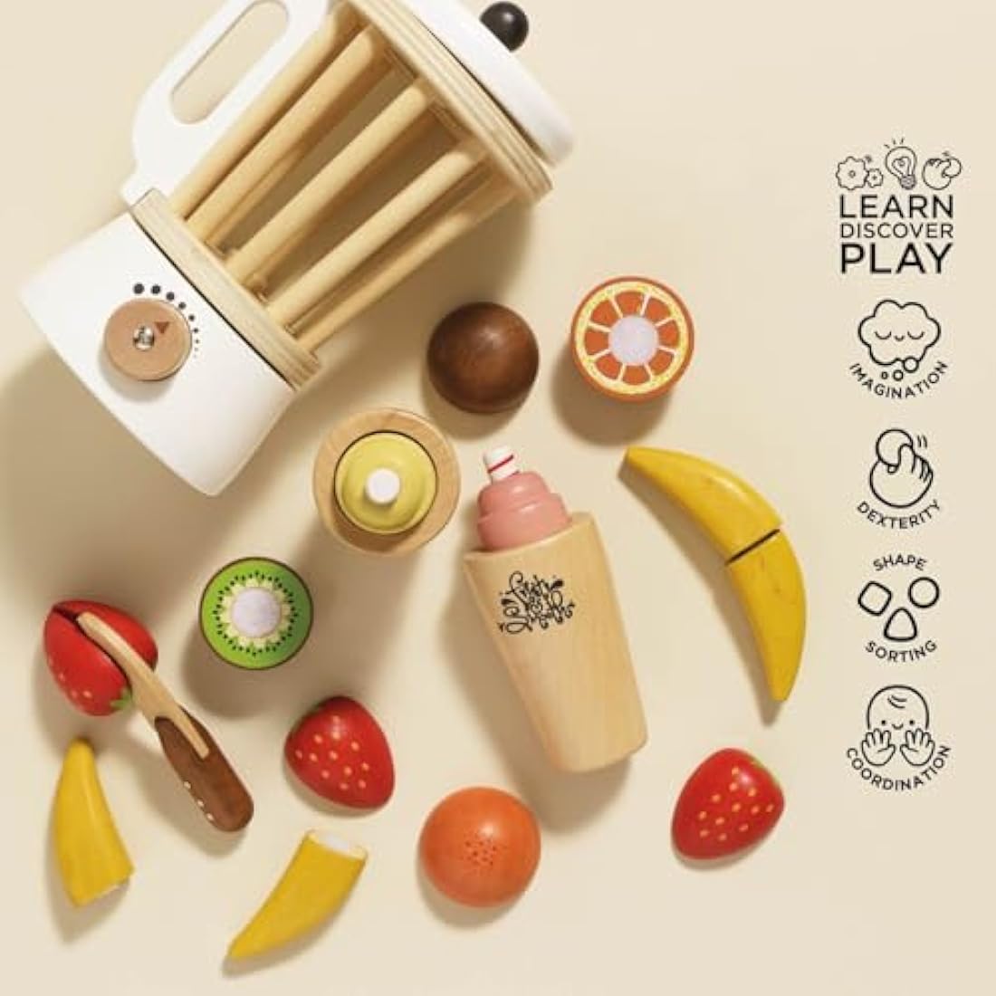 Le Toy Van TV296 Wooden Toy, Blender Set