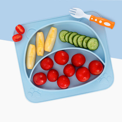 GoofyCub Silicone Baby Plate - Non-Slip Suction Bowl for Toddlers