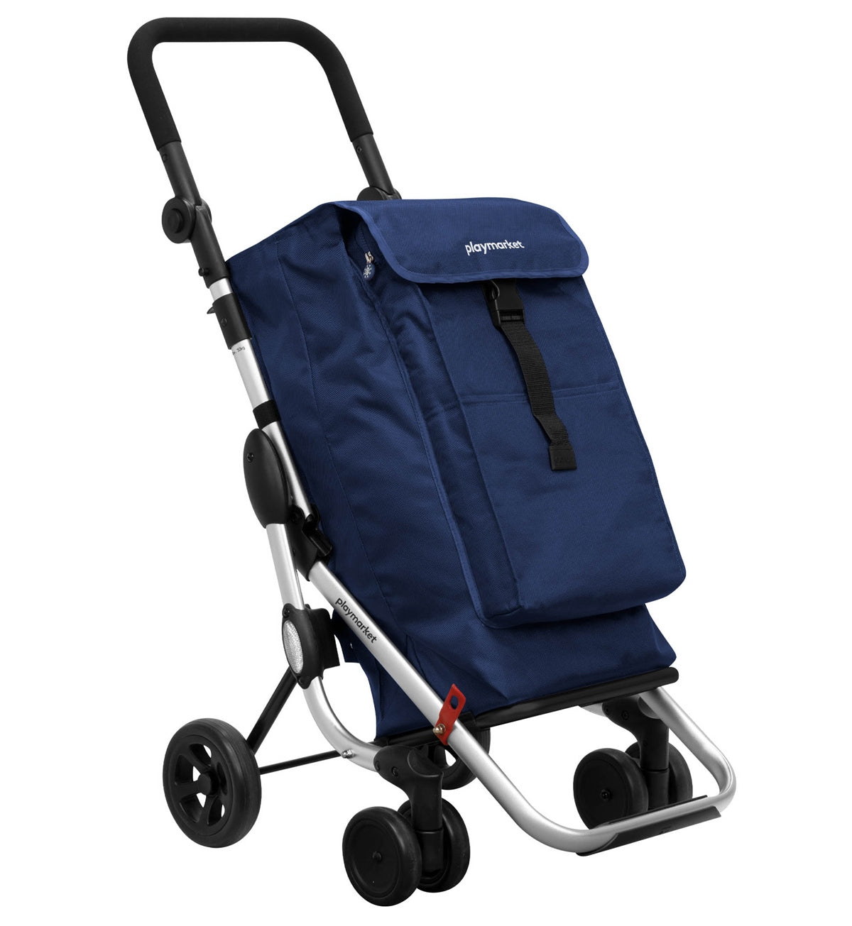 Playmarket Go Up Original 2 or 4 Wheel Folding Shopping Trolley – 39.5L with Thermal Pocket