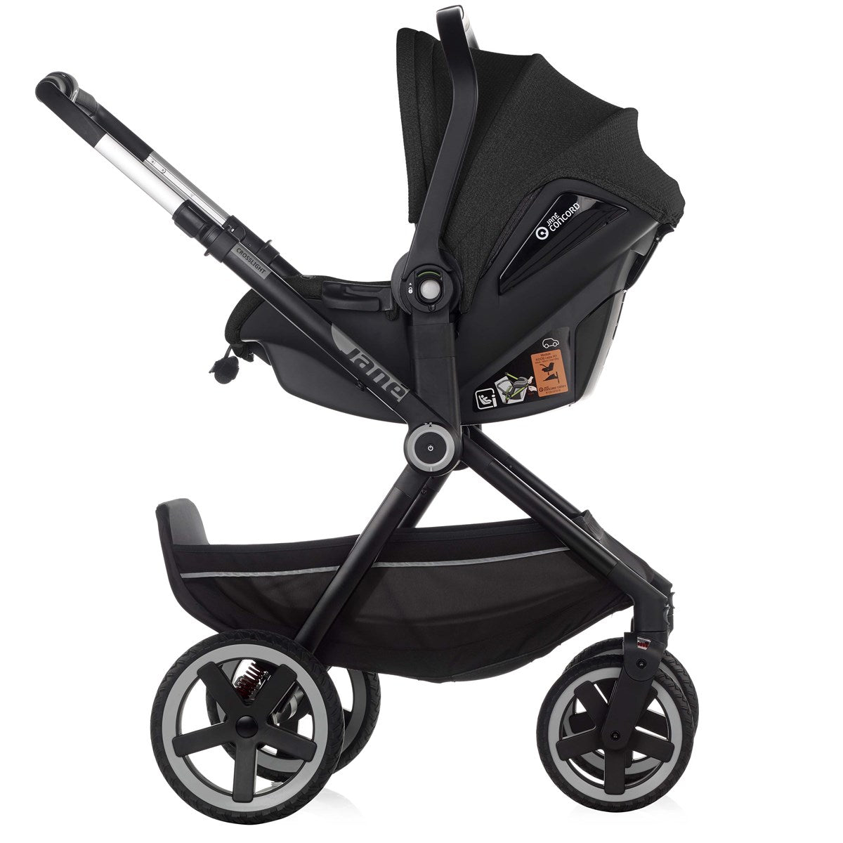 Jane Crosslight-3 Trio Koos Travel System, Special Edition Silver Shadow