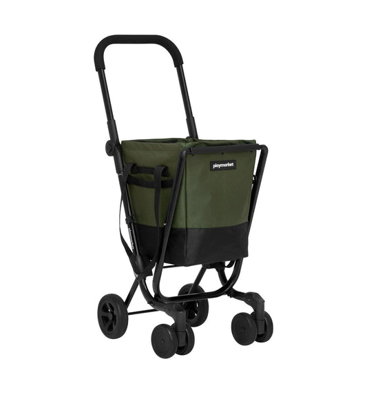 Playmarket Easy Go Folding Shopping Trolley Cart with Removable Bag – 40L