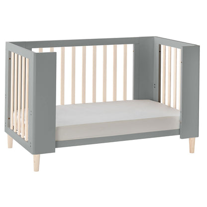 Cocoon Evoke 4 in 1 Nursery Furniture System – Bassinet, Cot, Toddler Bed & Sofa, Dove Grey / Natural Wash