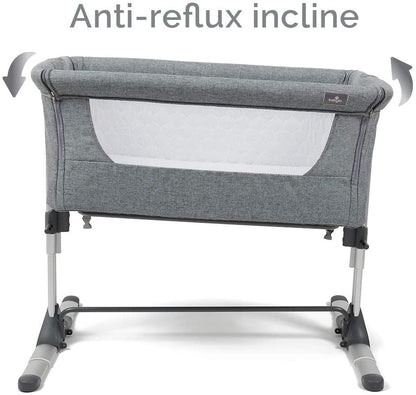Johnston's Snuggle Cuddle Co-sleeper Beside Crib + Safety Mattress