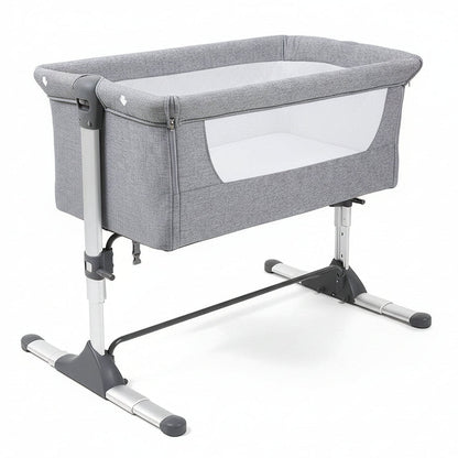 Johnston's Snuggle Cuddle Co-sleeper Beside Crib + Safety Mattress