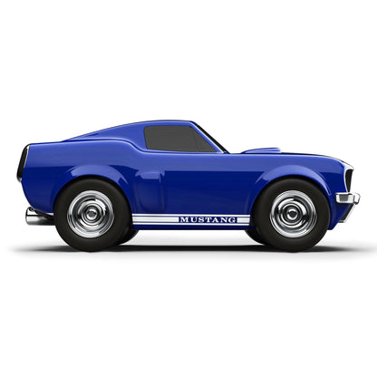 Voiture jouet Ford Mustang de course bleue