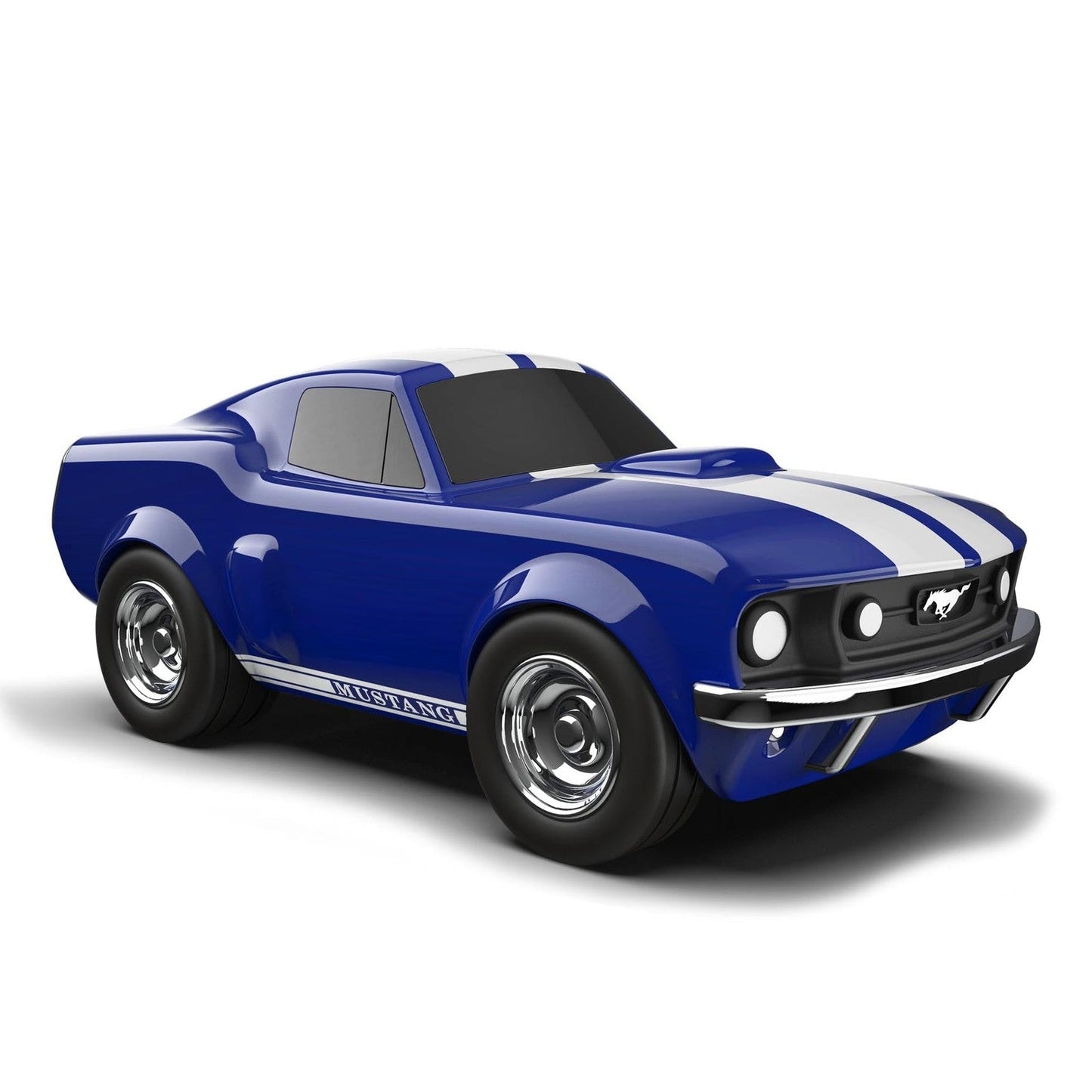 Voiture jouet Ford Mustang de course bleue