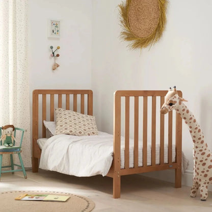 Tutti Bambini Malmo Cot Bed with Rio 2 pcs Furniture Set - Dove Grey/Honey Oak