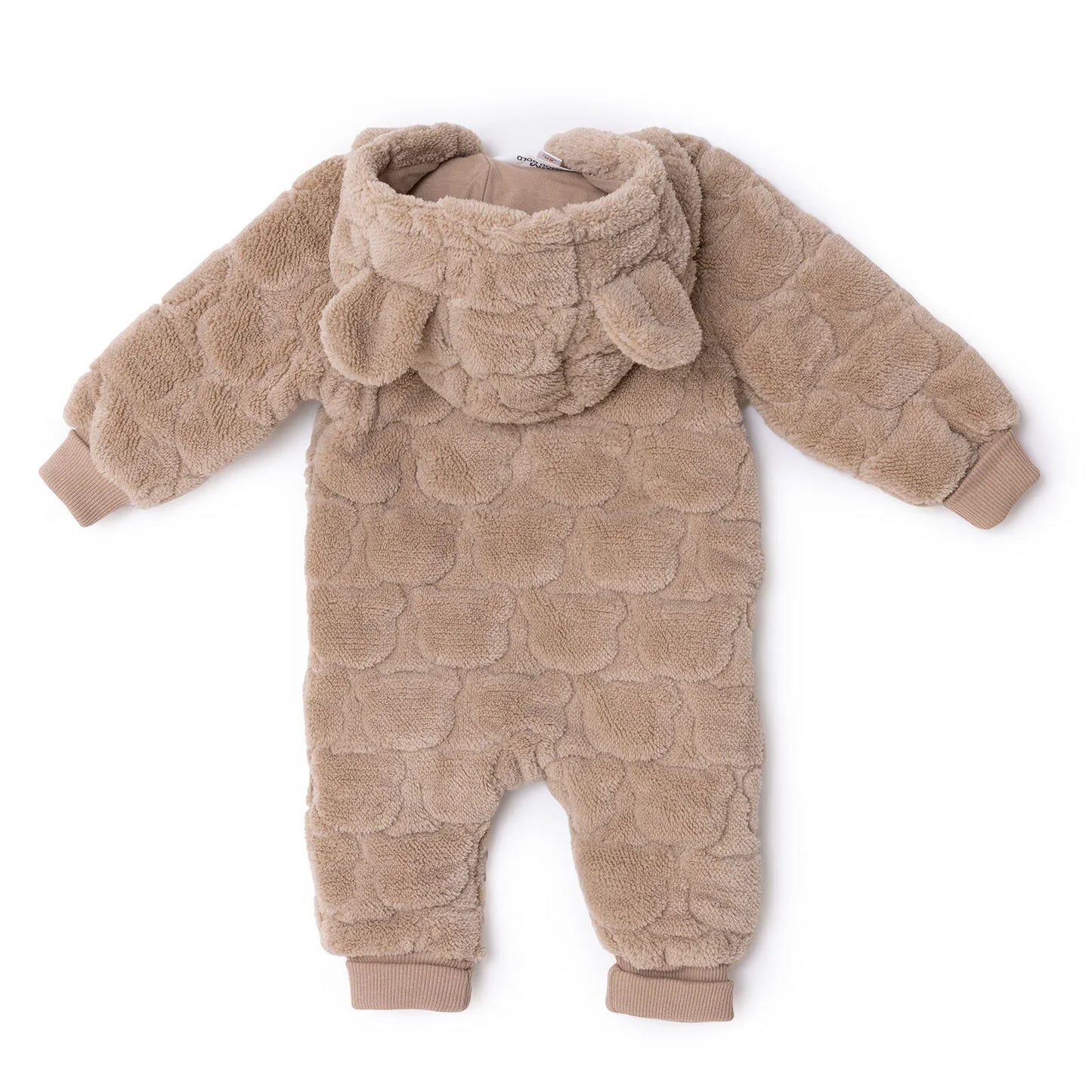 Midimod Newborn Welsoft Footless Jumpsuit - Beige
