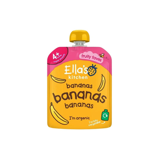 Purée de bananes bio Ella's Kitchen First Tates en gourde (4 mois et plus) 70 g