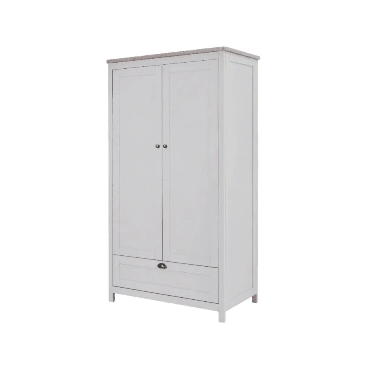 Tutti Bambini Verona Wardrobe - Dove Grey/Oak