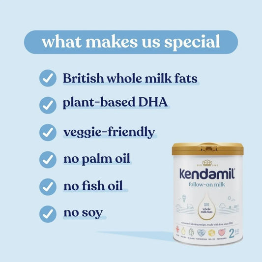 Lait de suite Kendamil 2, 6-12 mois, 800 g