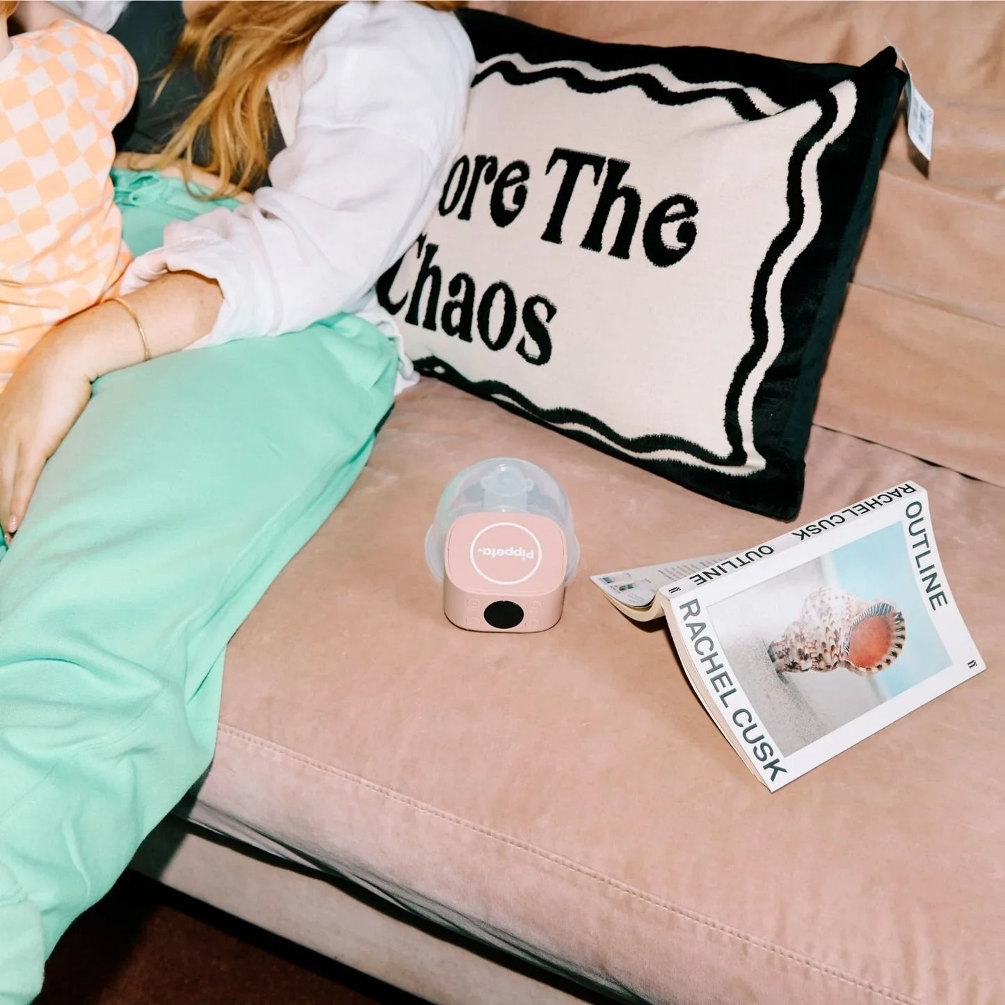 Tire-lait électrique portable Pippeta - Rose cendré