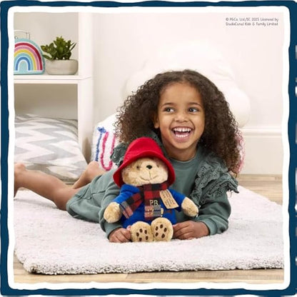 Rainbow Designs Commemorative Paddington Bear Teddy with Scarf - Inspired by Peggy Fortnum's Illustrations - Premium Quality, Large Cuddly Paddington Toy