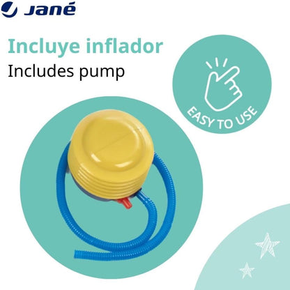 Jané Square Inflatable Bath Tub – Fits Shower Trays, 70L, 0–5 Years