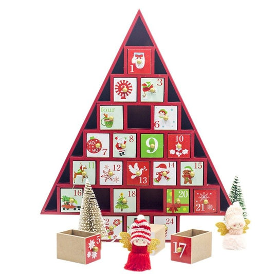 calendrier de Noël en bois 