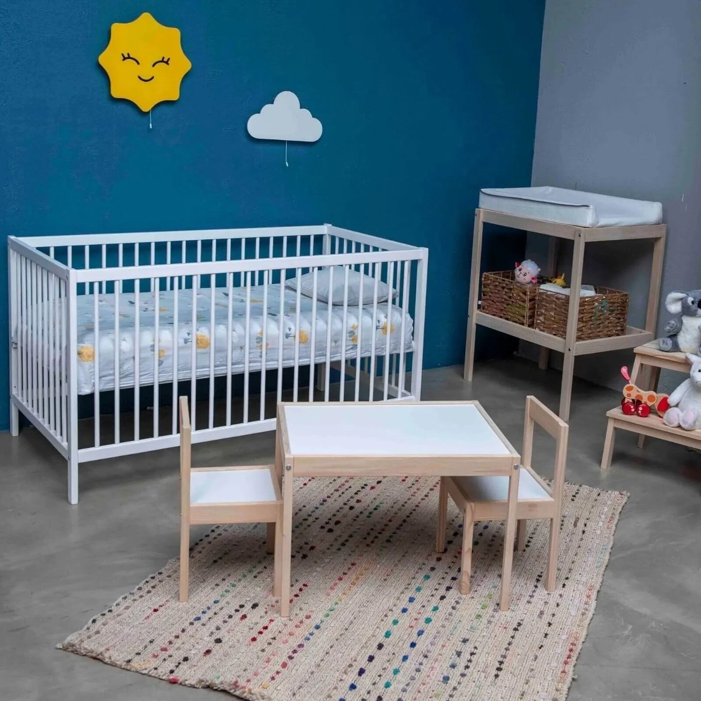 Ensemble table et chaise en bois Montessori pour bébé