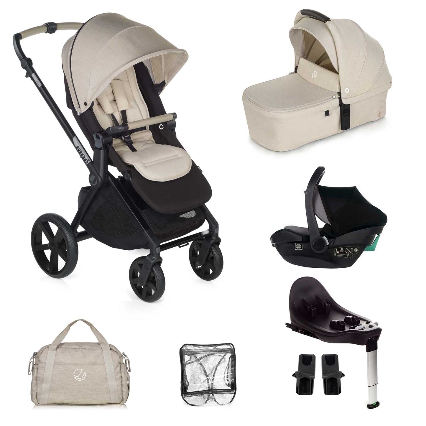 Jane Muum-4 + Travel Carrier Car Seat Bundle