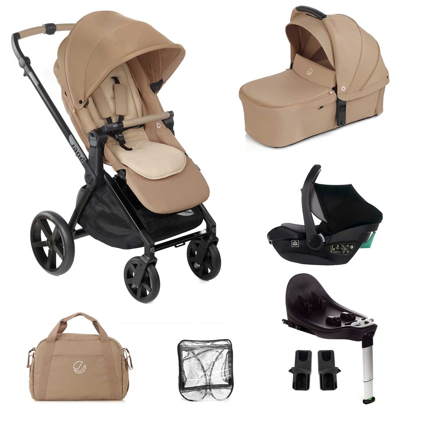 Jane Muum-4 + Travel Carrier Car Seat Bundle