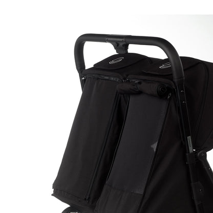 Twinside Twin Stroller + 2 Smart Carrycot, Coal