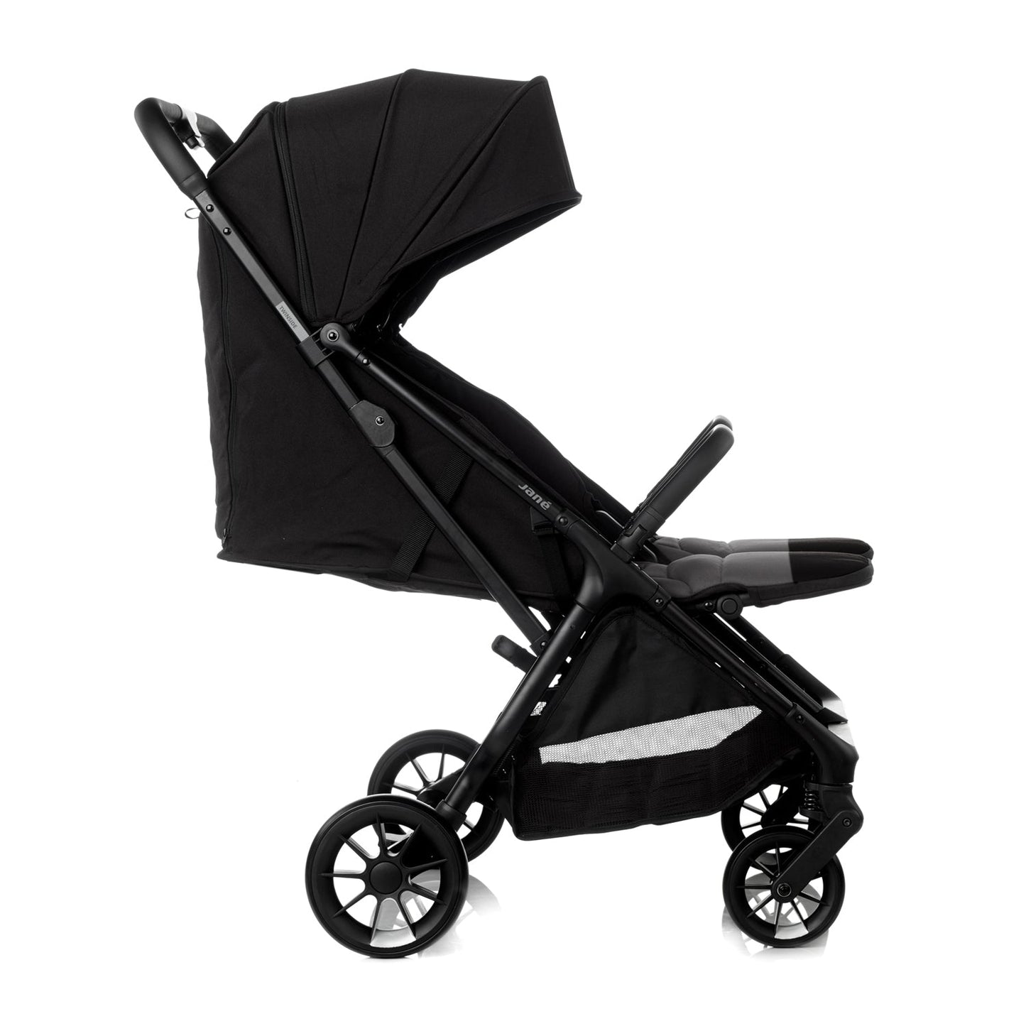 Twinside Twin Stroller + 2 Smart Carrycot, Coal