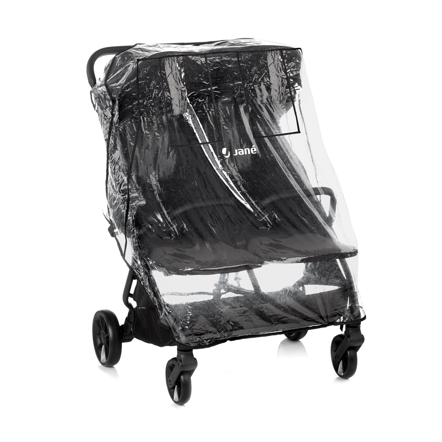 Twinside Twin Stroller + 1 Smart Carrycot, Coal