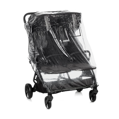 Twinside Twin Stroller + 1 Smart Carrycot, Coal