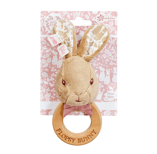 Hochet en bois Peter Rabbit Flopsy