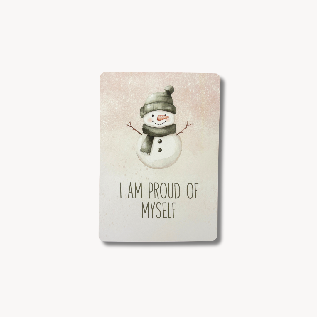 Duo de cartes d'affirmation festive (adulte et enfant)