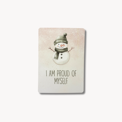 Duo de cartes d'affirmation festive (adulte et enfant)
