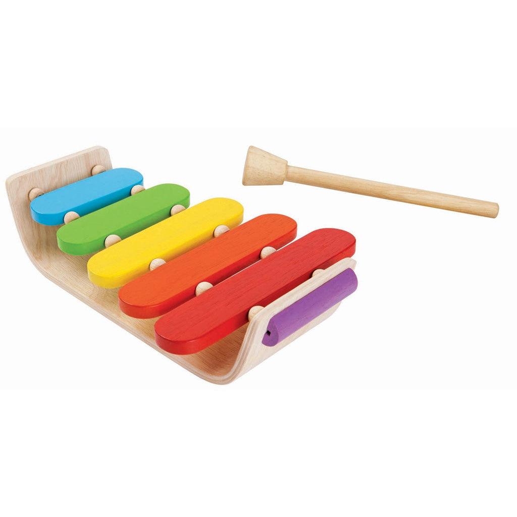 PlanToys Wooden Oval Xylophone Toy Instrument