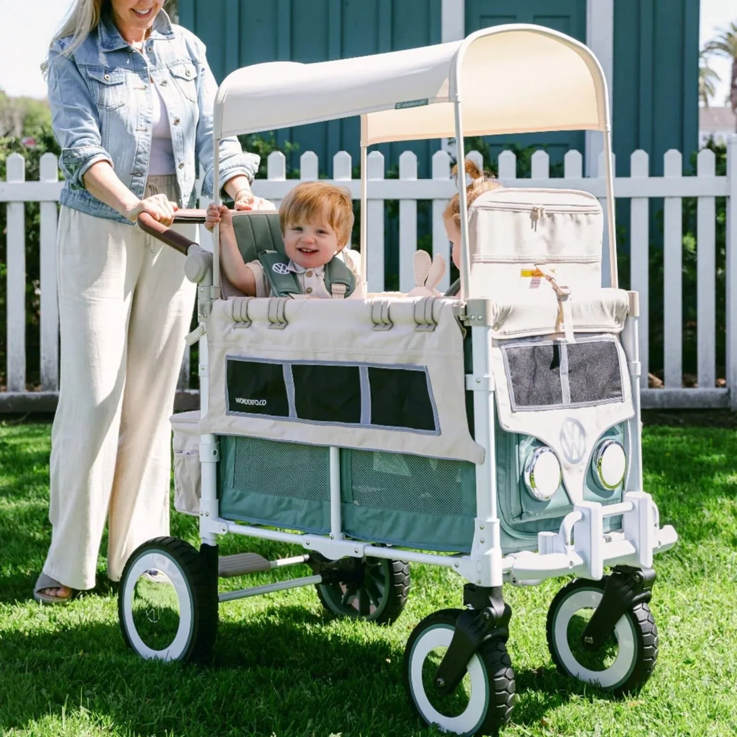Poussette pliante Wonderfold VW2 Volkswagen - Verte