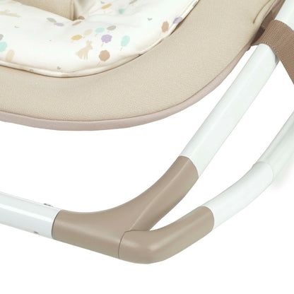 Fold Hammock Baby Rocker with Toy Arch & Reversible Newborn Cushion, Sesame