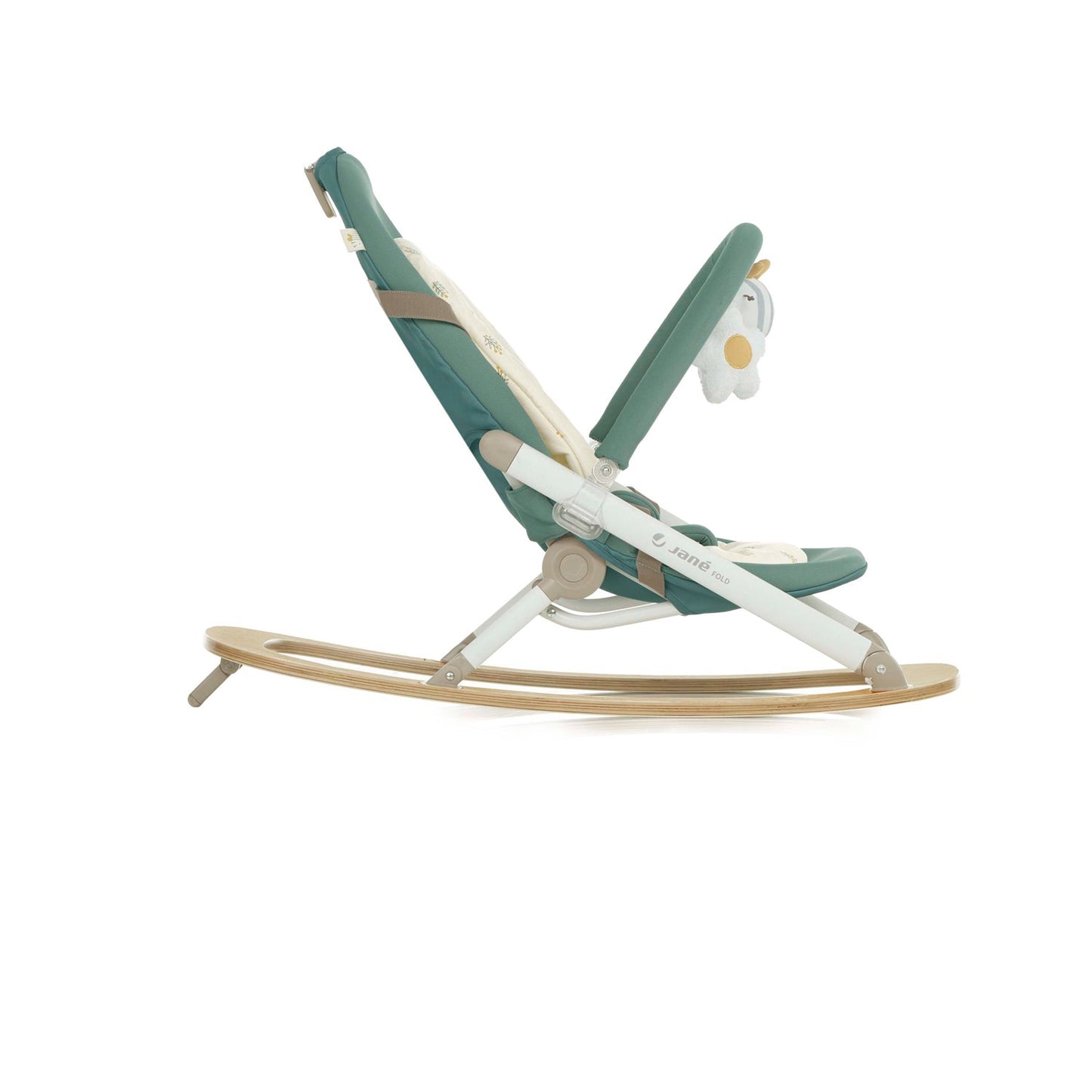Jane Kalm Wooden Hammock – Natural Birch Rocker with Soft Padded Insert, Desert