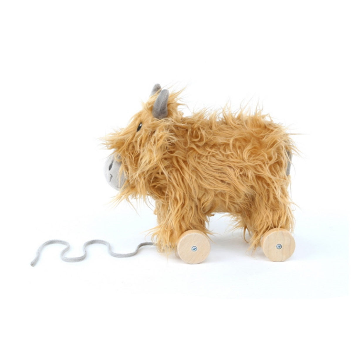 Little Bird Told Me Hubert Highland Cow 2-In-1 Pull Along Toy