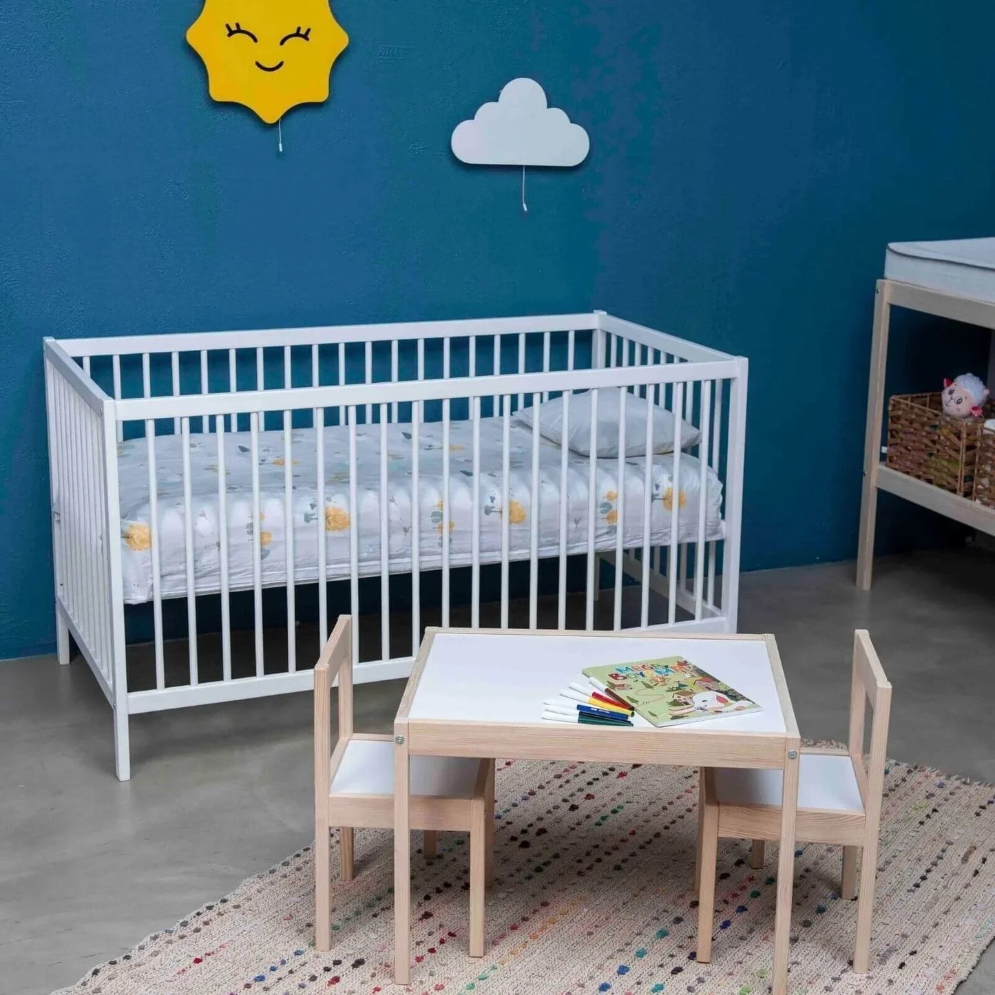 Ensemble table et chaise en bois Montessori pour bébé