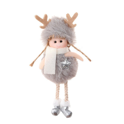 Décorations d'anges en peluche pour Noël