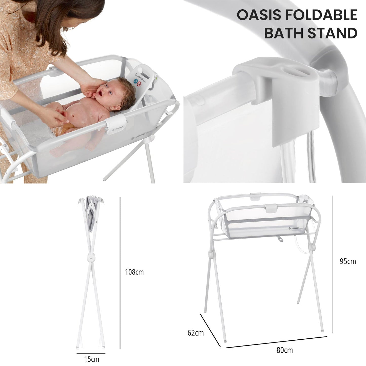 Jane Oasis Folding Bathtub, Tropic