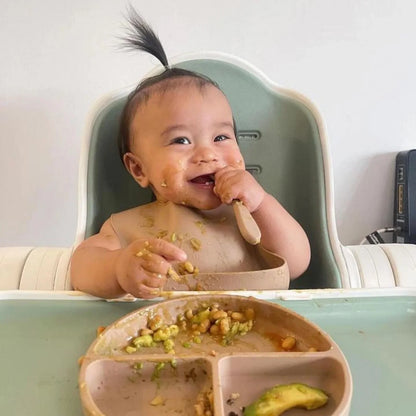 Ensemble d'alimentation en silicone BLW Essentials - Sauge