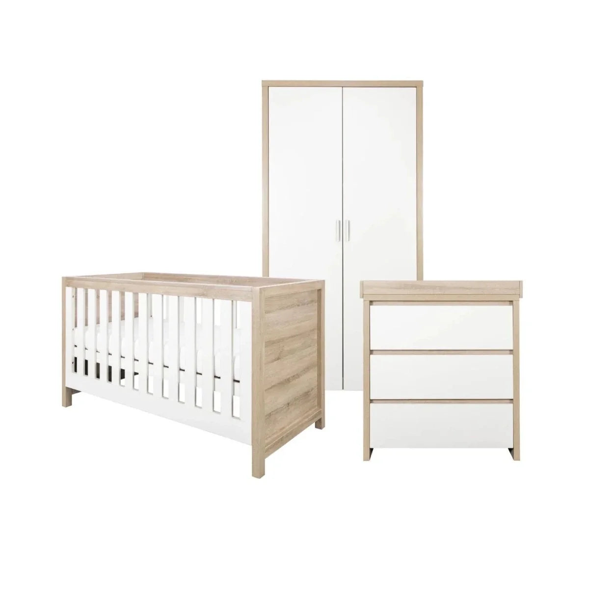Tutti Bambini Modena 3 pcs Room Set - White/Oak